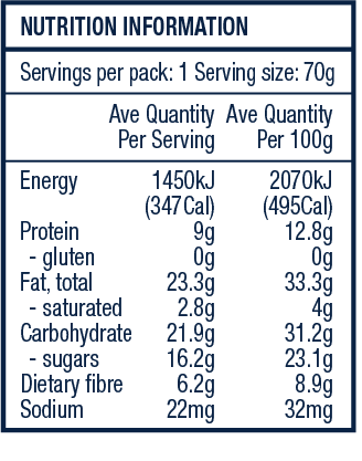 12x Almond and Cacao Flavour Gluten Free Snack Bars