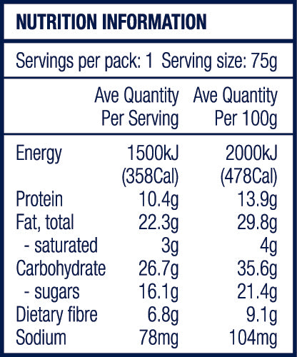 12x Cacao and Hemp Flavour Snack Bars